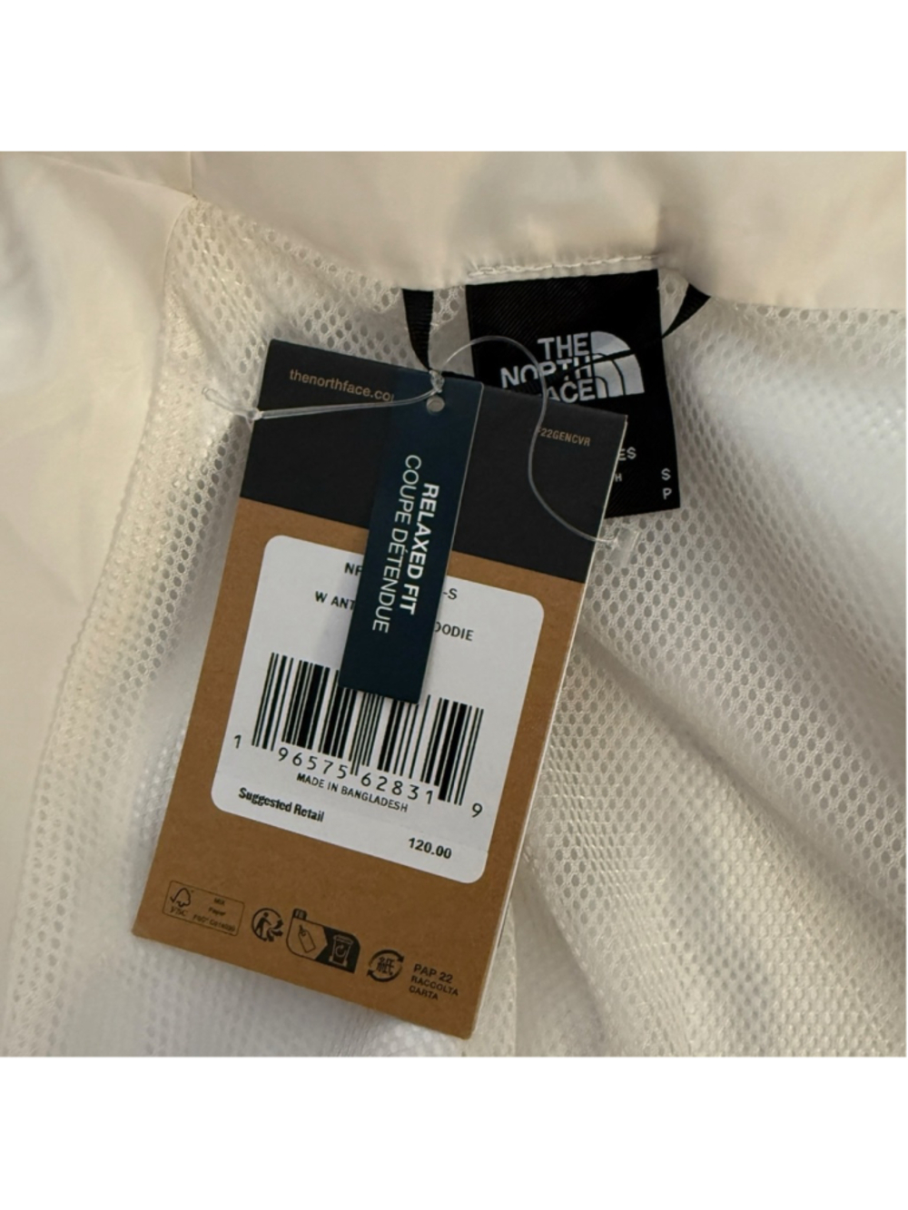The North Face Women’s Antora Hooded Rain Jacket Windbreaker Cream/Beige Size Sm - Picture 6 of 10